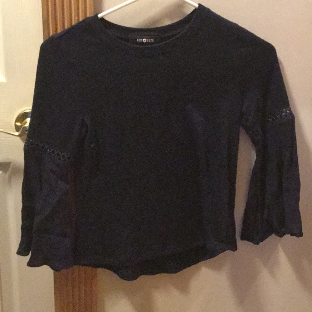 Long sleeve fancy shirt for girls